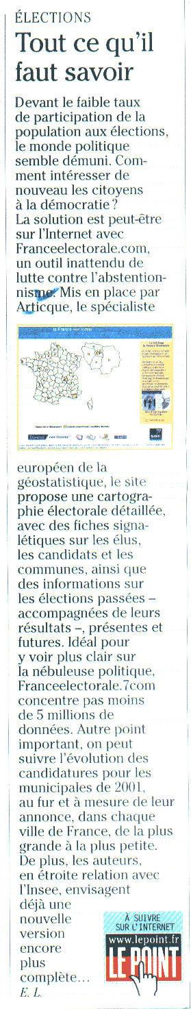 Le Point_La France Electorale_08-12-2001