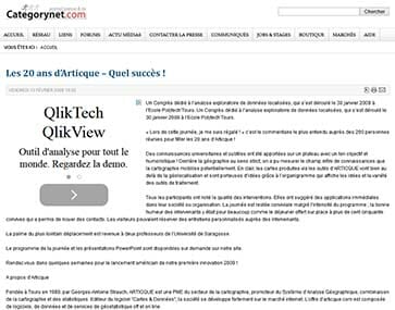 Article Les 20 ans d'Articque -Categorynet