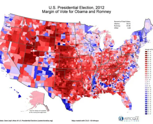 carte election presidentielle 2012 obama