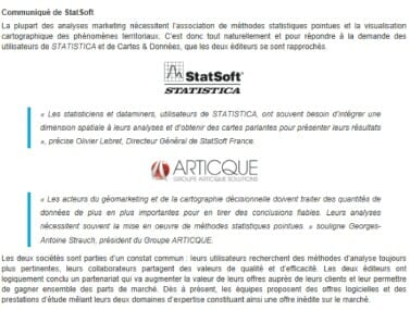 miniature communique de presse statsoft articque