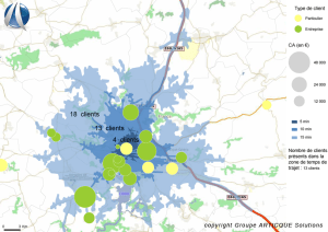 Fonctions routieres : calcul des zones de distance ou de temps