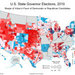 USA State governor elections 2010