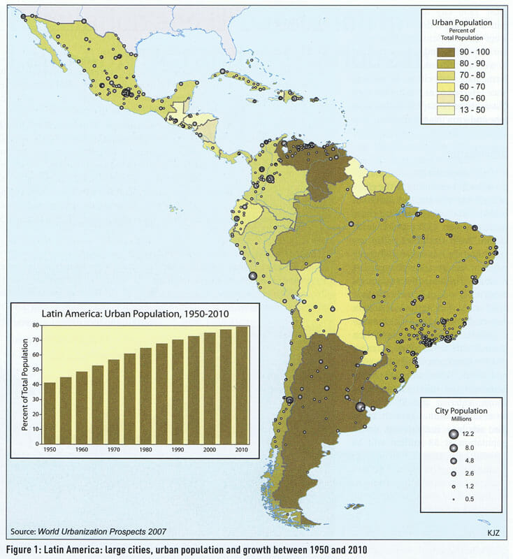 geographische rundschau population urbaine latin
