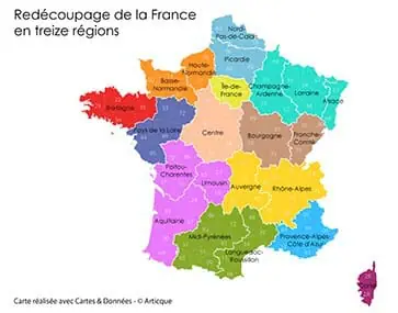 Réforme territoriale : la carte de la France des 13 régions