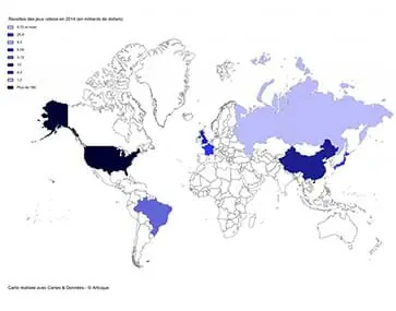 Carte des joueurs vidéo en 2014