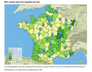 Cartographie de l'article sur Articque