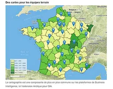 Cartographie de l'article sur Articque