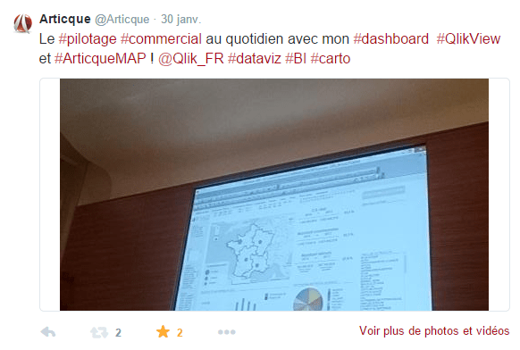 Congrès-Articque-QlikView-ArticqueMAP-Blay-Foldex-Pilotage-Commercial-geo-BI-Tweet