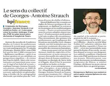 Article consacré à Georges-Antoine Strauch