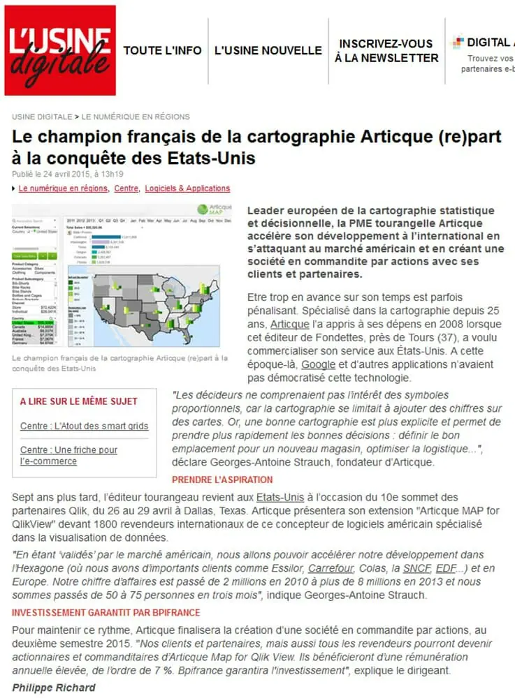 Le champion français de la cartographie Articque (re)part à la conquête des États-Unis 