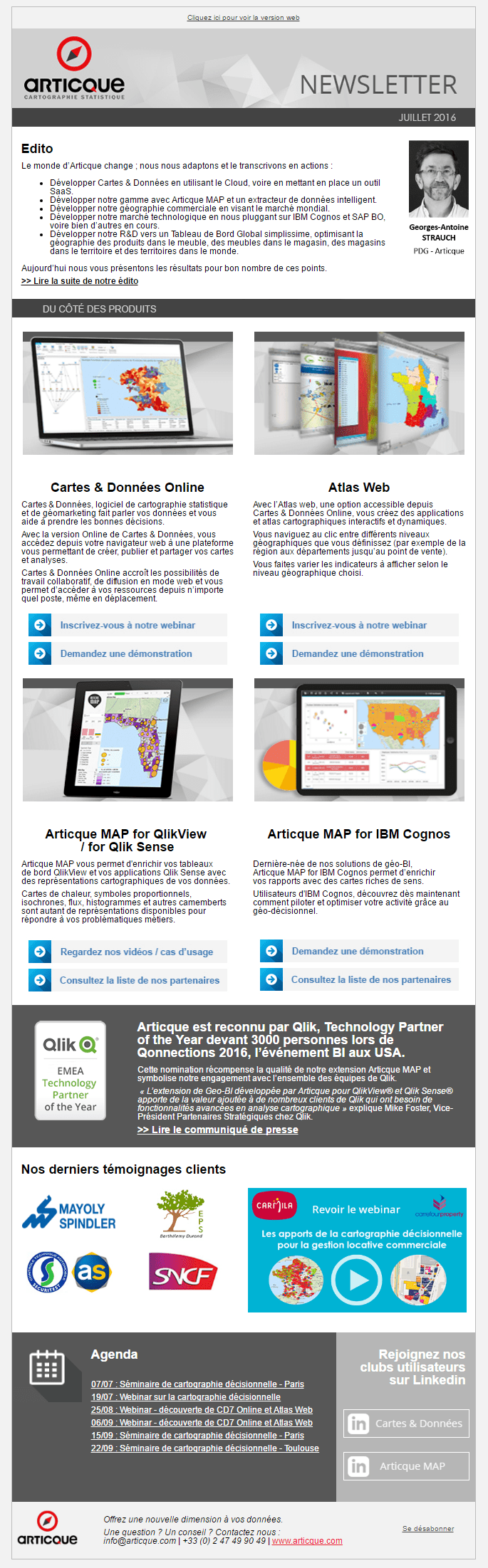 Découvrez votre Newsletter de Juillet