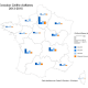 Finance et gestion : representation de l'evolution du CA par région