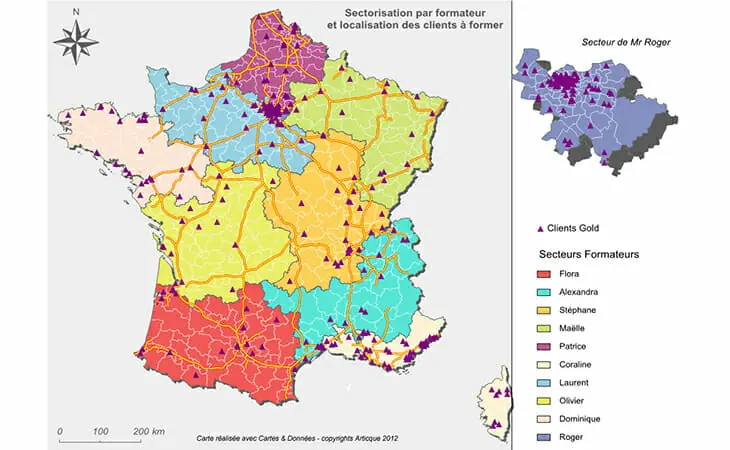 Geomarketing dans le secteur de la santé et de la formation