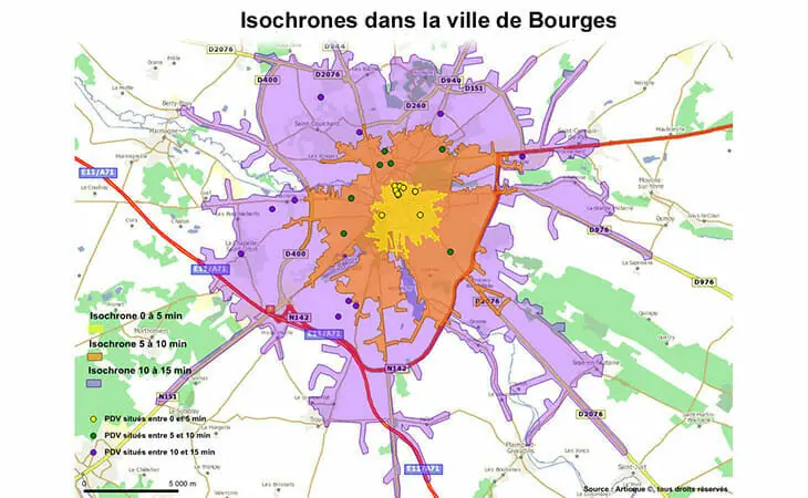 Le geomarketing appliqué à la ville de Bourges
