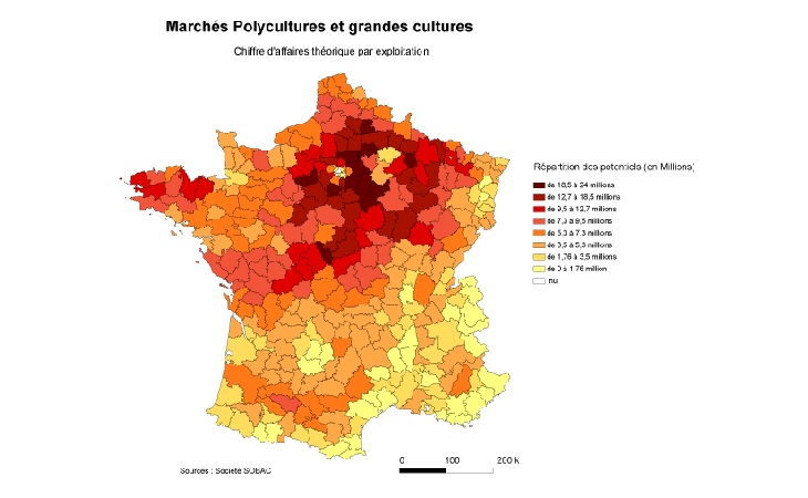 Répartition géographique des polycultures en France