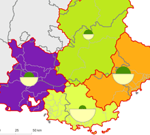 Cartographie de la force de vente en PACA