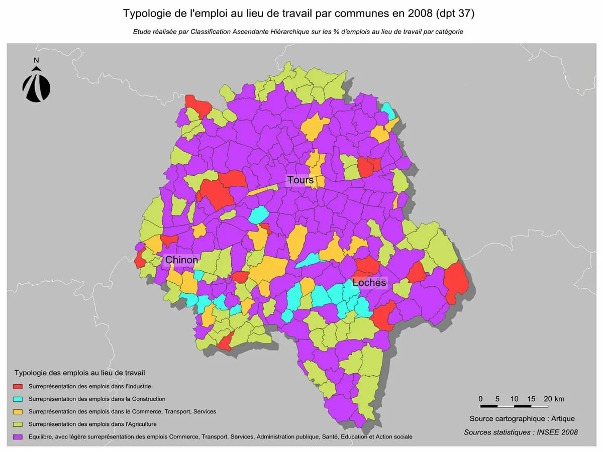 Etude réalisée par CAH dans le logiciel Cartes & Données