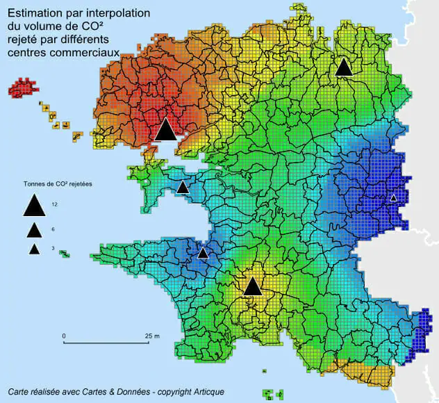 Illustration du module Grille dans Cartes & Données