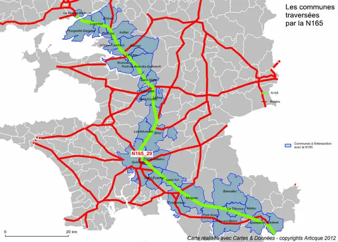 Cartographie d'un réseau routier avec le module Intersection
