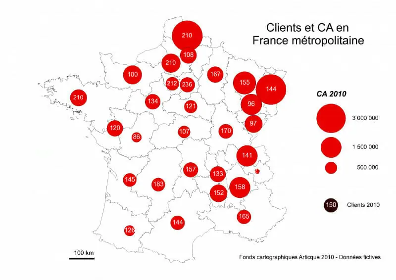 Module Valeurs dans le logiciel Cartes & Données