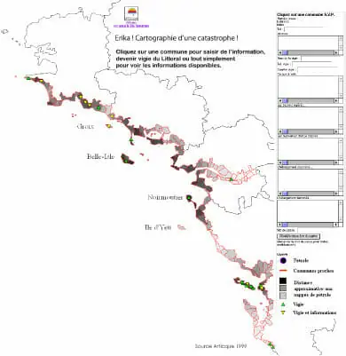 Erika, cartographie d'une catastrophe