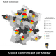 Cartographie de l'activite de la force de vente par secteur