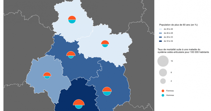 Information médicale : les maladies du système ostéo-articulaire en région Centre