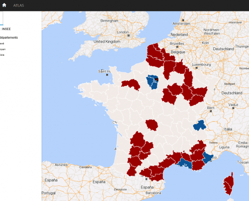 Analyse geographique des inegalites : categorisation des departements