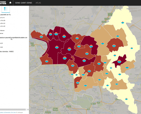 Taux de pauvrete dans le departement de Seine-Saint-Denis