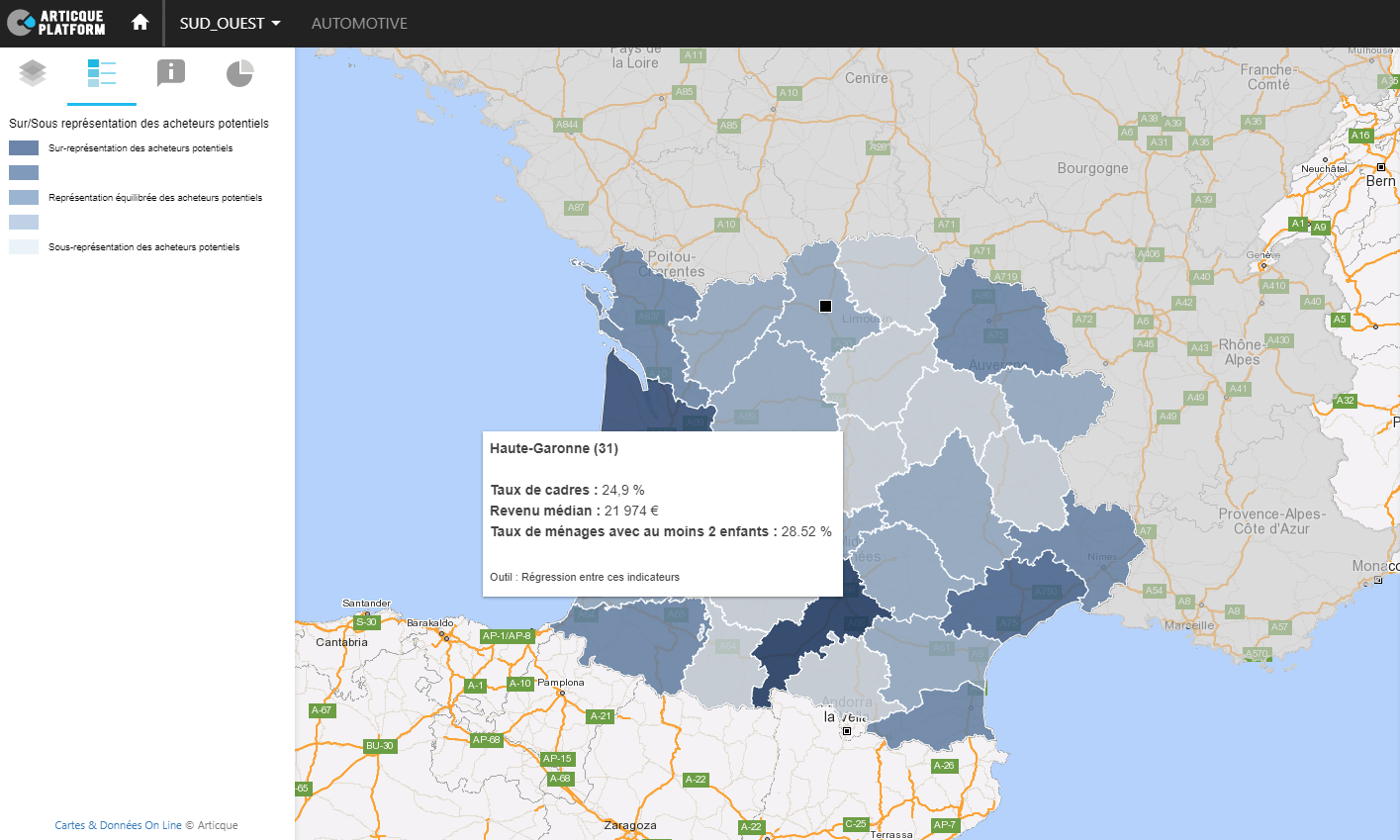 Amélioration de la connaissance du territoire