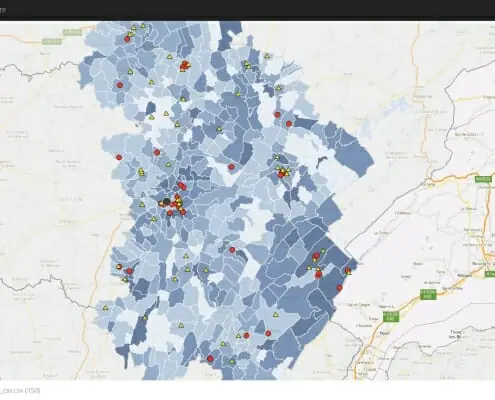 Batiment & Travaux Publics : localisation du profil type de clients