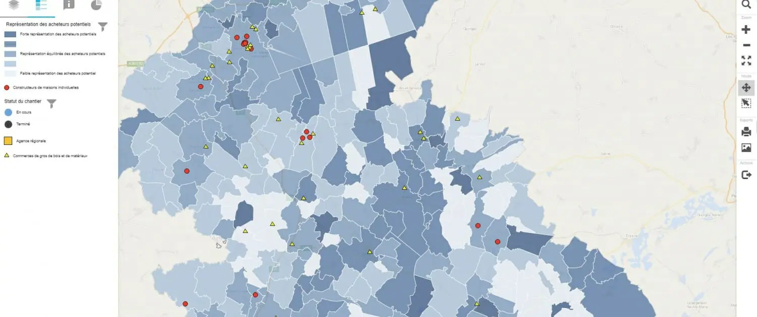 Batiment & Travaux Publics : concevoir la bonne stratégie grace au geomarketing