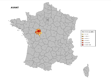 Carte d'Indre-et-Loire dans Cartes & Données