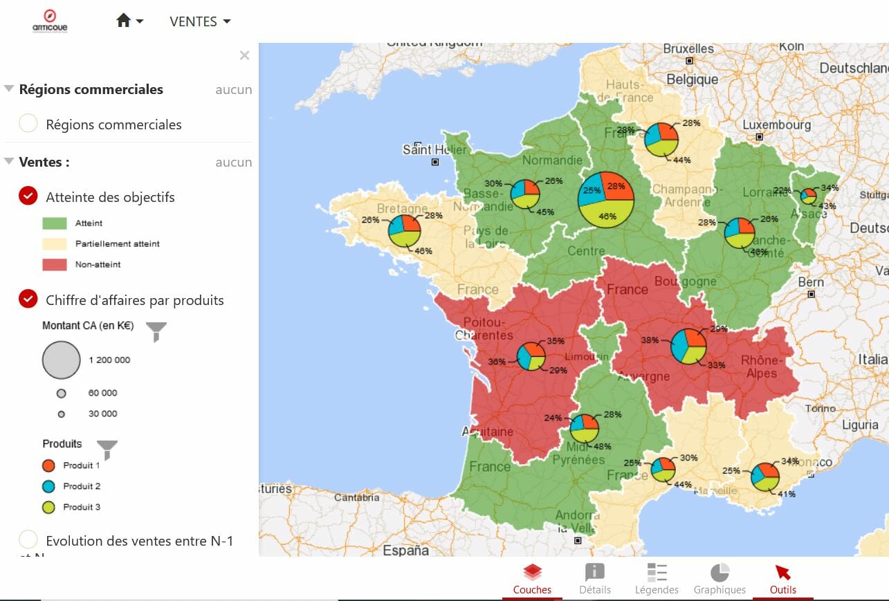 Solution de geomarketing : atlas commercial