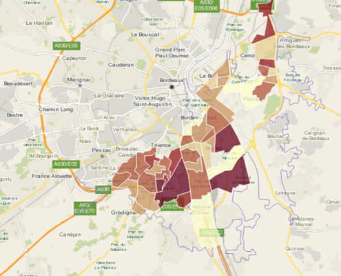 Étude d'une zone de chalandise dans la région de Bordeaux