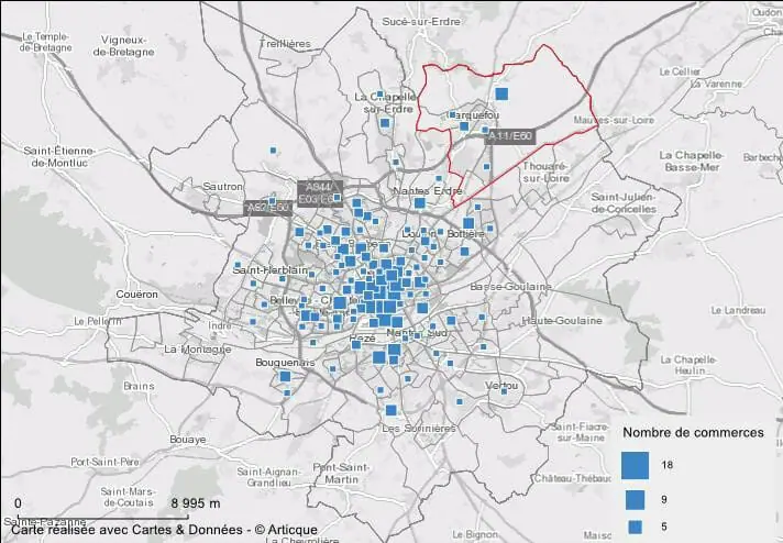 L'attractivité commerciale de la ville de Nantes