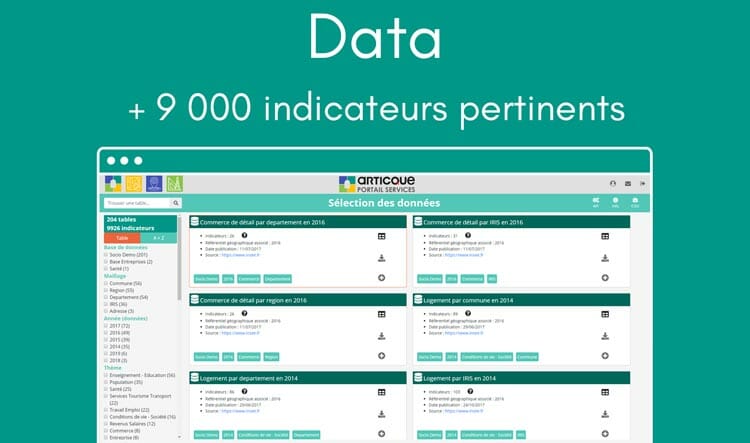 Solution Articque : la data