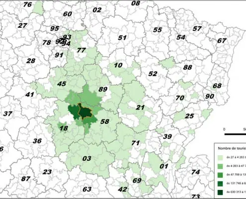 Cartographie du flux touristique et de l'attractivite touristique