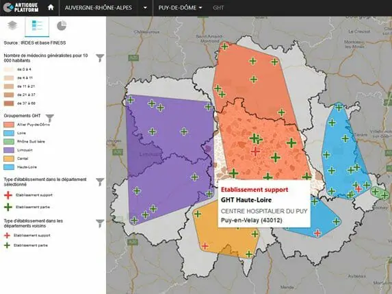 atlas interactif sur l’accès au soins