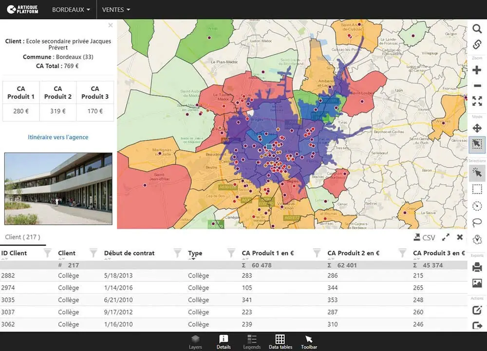 Optimiser son activité commerciale : exemple d’une carte isochrone