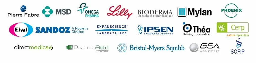 logos clients secteur pharmaceutique