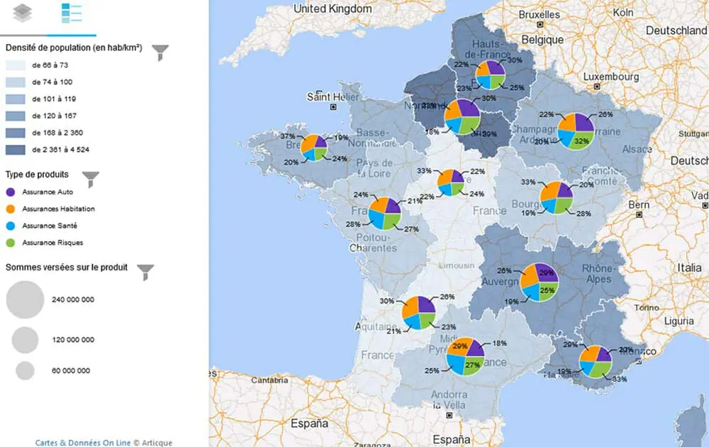 Géomarketing appliqué au secteur de l'assurance