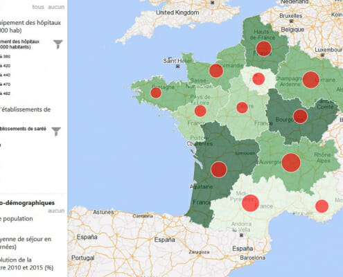 Géomarketing : cartographie des données de santé et socio-démographiques