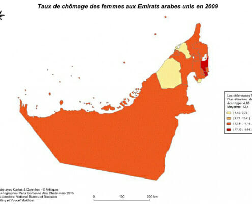 Cartographie du chomage des femmes aux emirats arabes unis