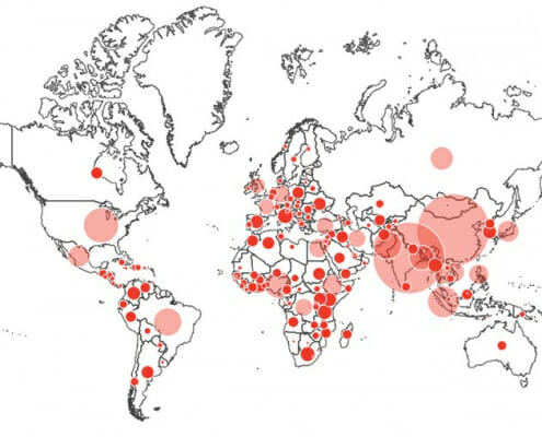 Detail de l'epidemie de coronavirus dans le monde