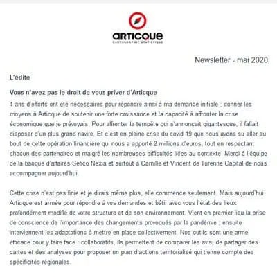 newsletter articque mai 2020