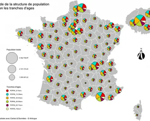 Creer une carte avec des diagrammes a secteurs