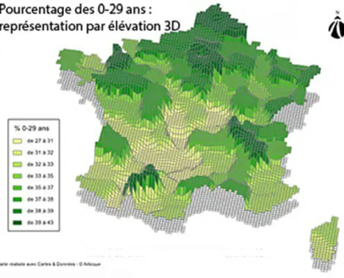 Creer une carte en elevation 3D