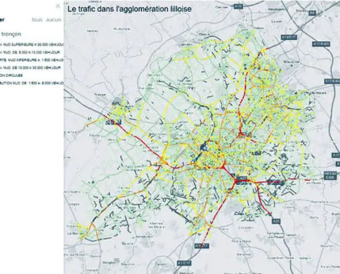 Carte d'habillage avec des contours