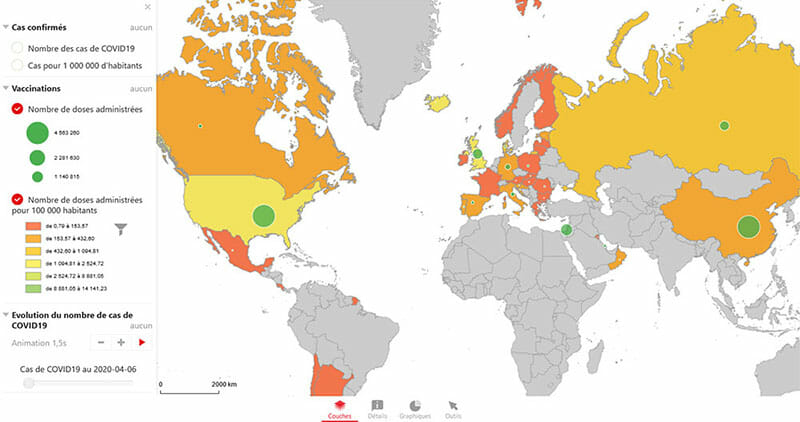 Évolution des campagnes de vaccination en France et dans le monde Atlas Covid 19 : les campagnes de vaccination